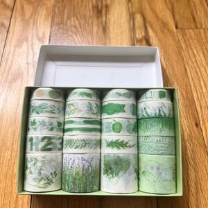 Washi tape!  New in box - Green botanical themed